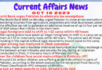 Daily Top-10 Current Affairs MCQs / News (October 10 2023) for CSS