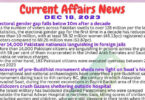 Daily Top-10 Current Affairs MCQs / News (December 18 2023) for CSS