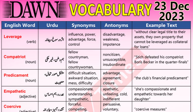 dawn-news-vocabulary-with-urdu-meaning-22-dec-2023